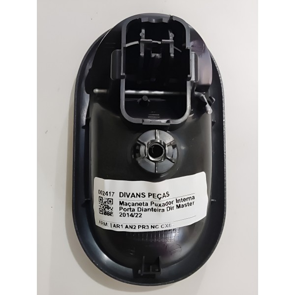 Maçaneta Puxador Interna Porta Dianteira Dir Master 2014/22 Preto