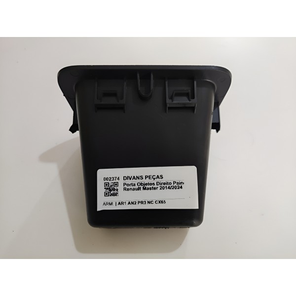 Porta Objetos Direito Painel Renault Master 2014/2024 Cinza