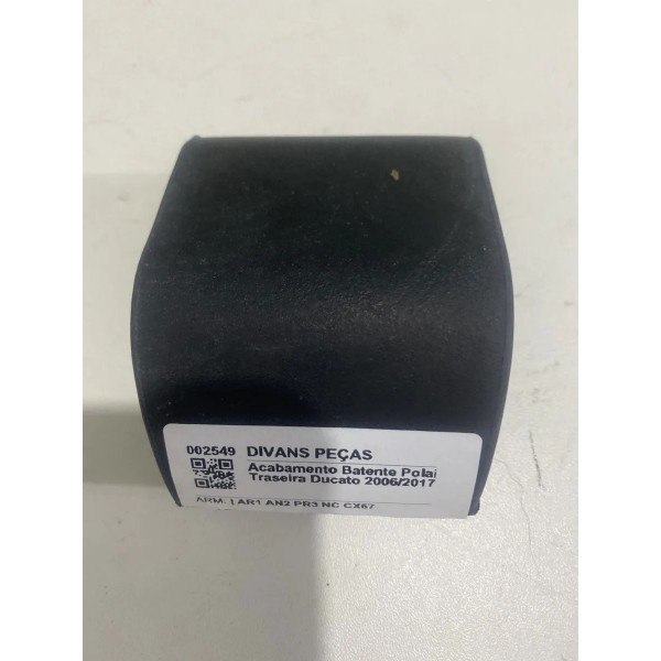 Acabamento Batente Polaina Traseira Ducato 2006/2017 - Preto Preto